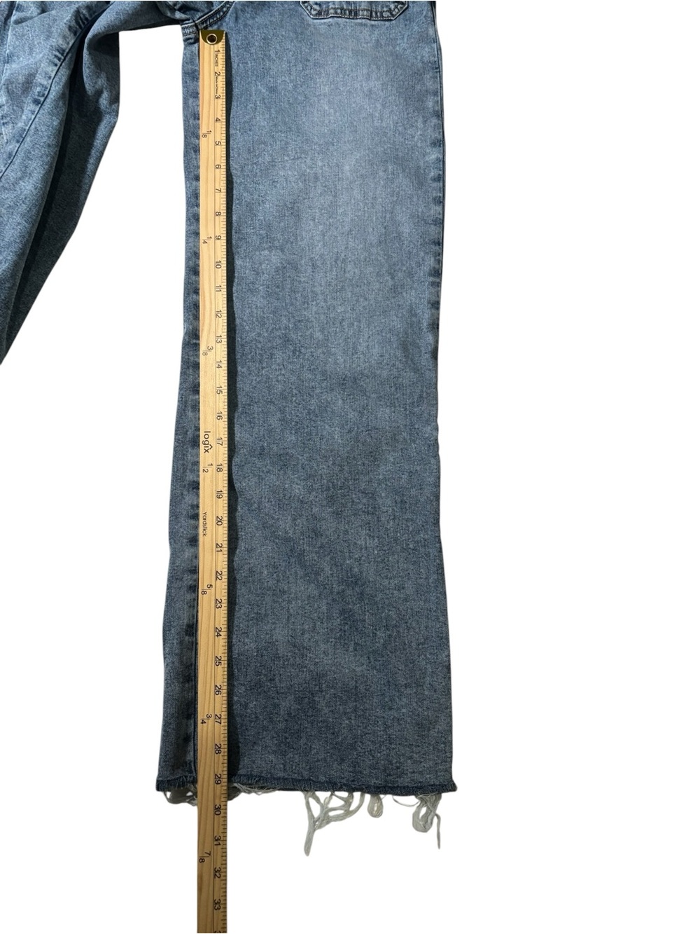 Kut from the Kloth Meg Wide Leg Jeans Size 2 High Rise Raw Hem Lyocell Stretch - Picture 15 of 15